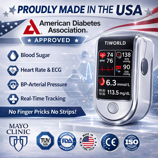 🔥Final 3 Hours : 2026 New Year Special🏆TIWORLD™ Non-Invasive Blood Glucose Meter 99.9% Accuracy (Mayo Clinic Recommended)